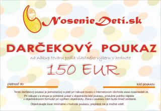 NosenieDeti s.r.o. Darčekový poukaz NosenieDetí.sk 150 EUR