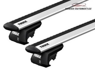 Příčníky Thule Subaru Forester 2013-2018 s podélníky, Wingbar Evo silver (Thule Wingbar Evo silver 7104 + 7113)