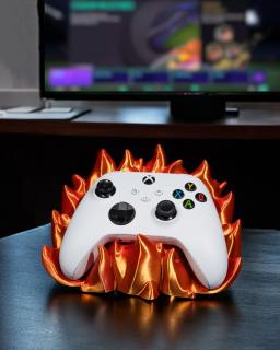 Ohnivý držiak na telefón a gamepad Barva: Metalická - Bronzová, Velikost: Set 2 ks - 2x Xbox