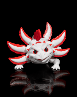 Velký pohyblivý axolotl - Rôzne varianty Barva: Jednofarebný, Velikost: M, Typ: Velvet Cake