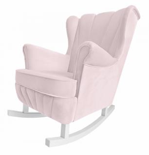 Caramella Baby Pink hojdacie kreslo Shell pre dospelých ružové