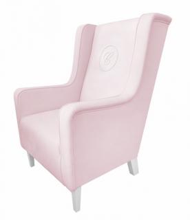 Caramella Baby Pink kreslo moderné pre dospelých ružové