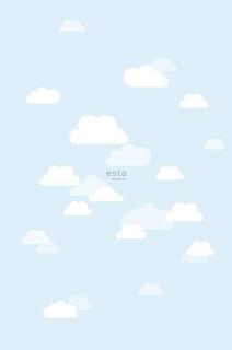 Fototapeta little Clouds light blue