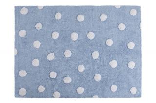 Lorena Canals prateľný koberec Dots Blue - White