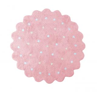 Lorena Canals prateľný koberec Little Biscuit - Pink Rozmery: 90 x 90 cm