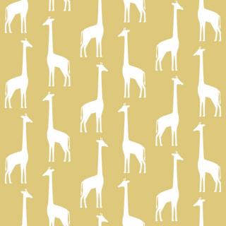 Tapeta Giraffes ochre yellow