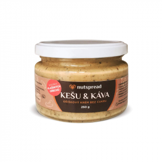 Nutspread Kešu máslo s kávou a vlašskými ořechy 1 kg