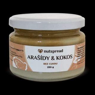 Nutspread Kokos &amp; arašídy 1 kg