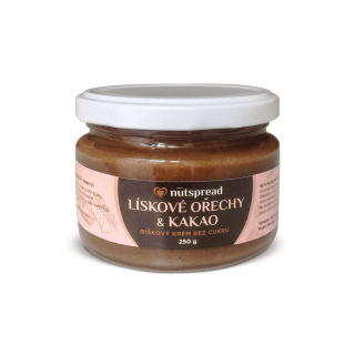 Nutspread lískooříškové máslo s kakaem - ideální pro děti 1 kg