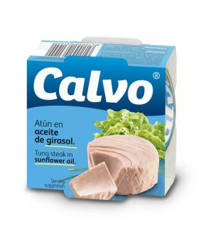 CALVO tuniak v slnečnicovom oleji 160g