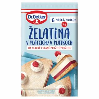 DR.OETKER želatina v plátkoch 6 plátkov 10g