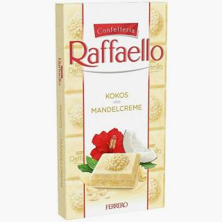 FERRERO raffaello biela čokoláda plnená s kokosovou a mandľovou náplňou 90g