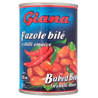 GIANA fazuľa biela v chilli omáčke 410g