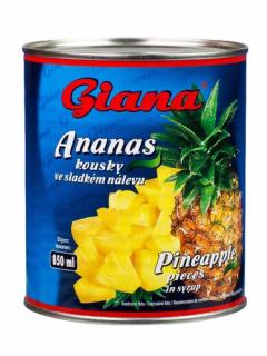 GIANA kompót ananás kúsky 850ml