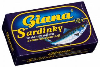 GIANA sardinky v rastlinom oleji 125g