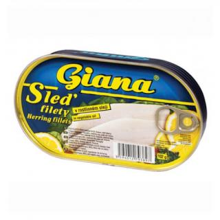 GIANA sleďové filety v rastlinnom oleji 170g