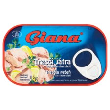 GIANA treščia pečeň v rastlinom oleji 115g