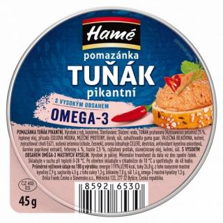 HAMÉ pomazánka tuniak štipľavá AL 45g