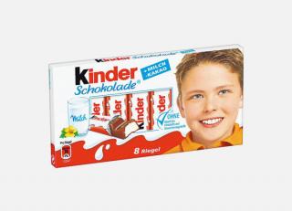 KINDER chocolate tyčinky z mliečnej čokolády s mliečnou náplňou 8 ks 100 g