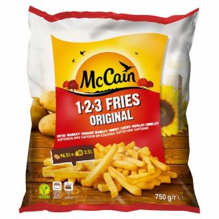 McCAIN 123 fries original hranolky mrazené 750g