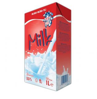 MILK mlieko trvanlivé plnotučné 3,5% 1L