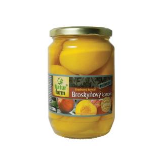 NaturFarm kompót broskyňový 700g