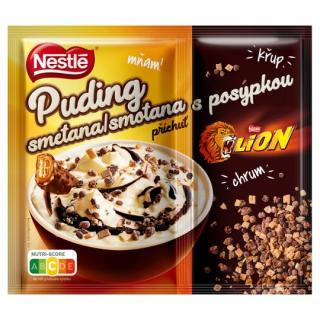 NESTLÉ puding s príchuťou smotany s posýpkou Lion 65g