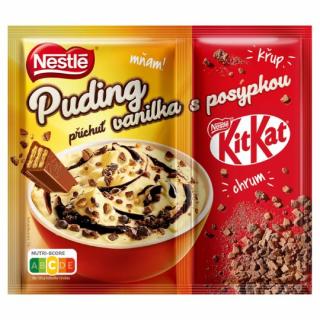 NESTLÉ puding s príchuťou vanilka s posýpkou KitKat 65g