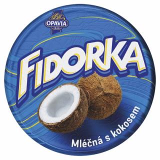 OPAVIA Fidorka mliečna s kokosom, oplátka, modrá 30g