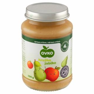 OVKO detská výživa hruška jablko 190g