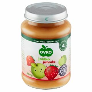 OVKO detská výživa jablko jahoda 190g