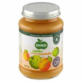 OVKO detská výživa jablko marhuľa 190g