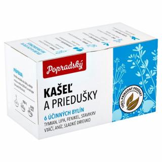 Popradský bylinný čaj kašeľ a priedušky 22,5g