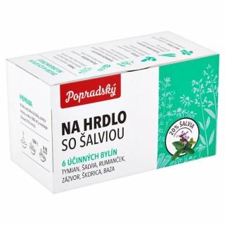 Popradský bylinný čaj na hrdlo so šalviou 22,5g