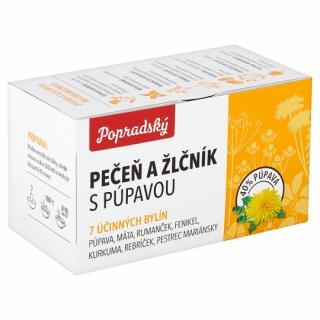 Popradský bylinný čaj pečeň a zĺčnik s púpavou 22,5g