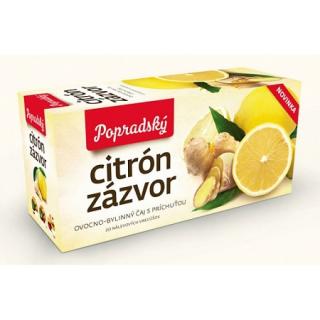 Popradský ovocný čaj citrón a zázvor 40g