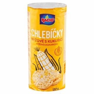 RACIO chlebíčky ryžové s kukuricou 130g