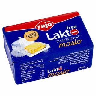 RAJO laktofree delaktozované maslo 125g