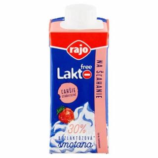 RAJO laktofree smotana na šľahanie 30% 0,2L