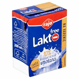 RAJO laktofree smotana na varenie 10% 0,2L