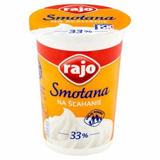 RAJO smotana na šľahanie 33% 180ml