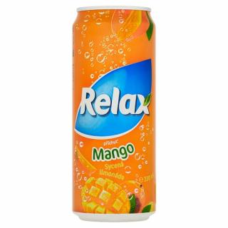 RELAX limonáda sýtená s príchuťou mango plech "Z" 0,33L