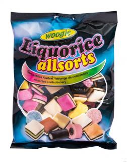 WOOGIE liquorice allsorts pelendrekové cukríky 400g