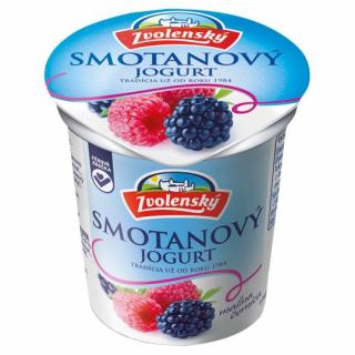 ZVOLENSKÝ jogurt smotanový malina černica 145g