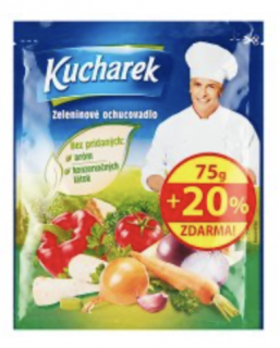 Kucharek zelen. ochucovadlo 75g+20%gratis