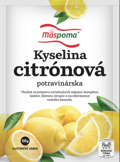 Kyselina citrónová Mäspoma 50g