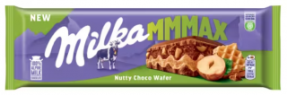 Milka čokoláda Mmmax Nutty Choco Wafer mliečna, oblátka a oriešky 270 g