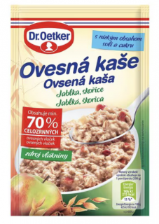 Ovsená kaša jablko-škorica Dr.Oetker 58g