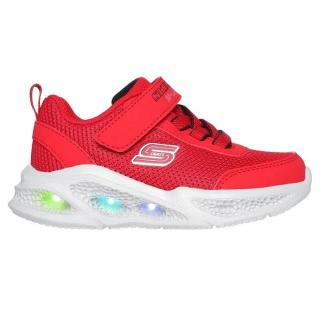 Detské červené blikajúce tenisky Skechers