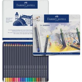 Faber-Castell Pastelky Goldfaber permanent set - plech 24 farebné, Faber Castell